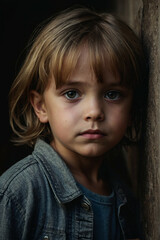 A young girl with blonde hair