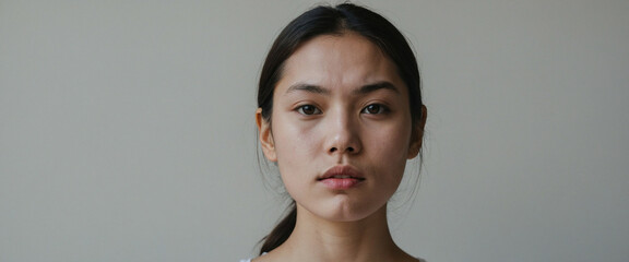 A young woman with dark hair