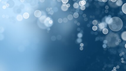 Abstract bokeh blue background with copy space for text , Colorful smooth illustration, wallpaper  illustration