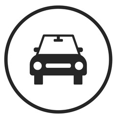 Car icon in circle