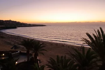 Acrylic prints Sotavento Beach, Fuerteventura, Canary Islands View to the beach in the morning, Costa Calma, Fuerteventura, Spain