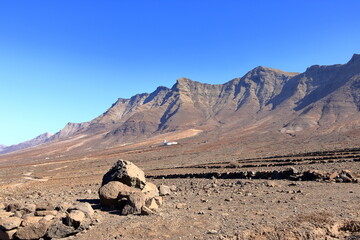 way to the Casa Villa Winter at Jandia peninsula, Cofete, Fuerteventura, Canary Islands, Spain