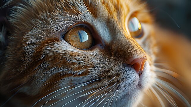 Encounter the soulful gaze of a feline companion, its eyes reflecting a wisdom beyond measure, portrayed in breathtaking 8K resolution. Lose yourself in the richness of high-resolution photography.