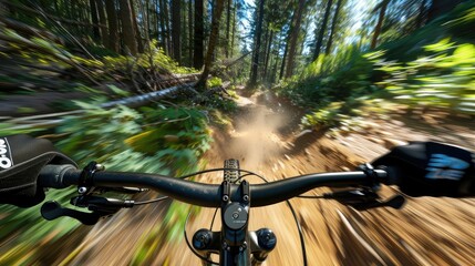 mountain biking through immersive photos, where the rush of wind in your hair accompanies your descent down challenging trails, showcasing your skill and agility.