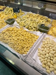 Slabs of home-made Italian pasta