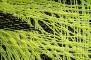 Close-up Woven fibers fabric surface texture, Texture background of Textile fibers surface texture.