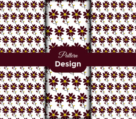 vector flower pattern design template