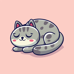 Fototapeta premium cat sleeping vector
