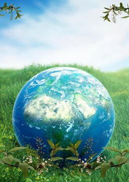 International Earth Day, Sustain, water, Nature, Planet Earth, globe,  celebrate, Card, banner, poster, flyer, invitation, template, background, illustration