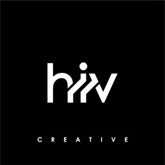 HIV Letter Initial Logo Design Template Vector Illustration