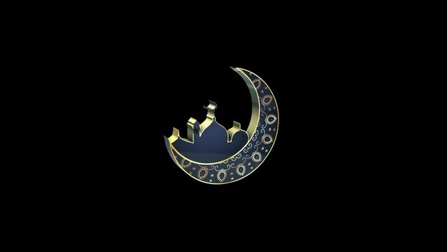Helal Ramadan 3D Logo with Alpha Channel