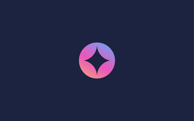 letter o with star logo icon design vector design template inspiration