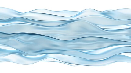 Whispering Waters: Transparent layers mimic the serene flow of gentle water, invoking calmness.