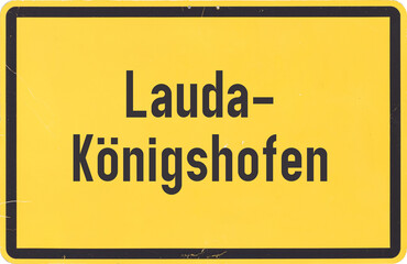 Ortsschild Lauda-Königshofen