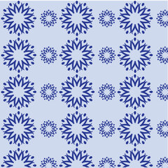 Fototapeta na wymiar best blue motif seamless pattern for fabric