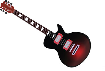 guitar isolated on white