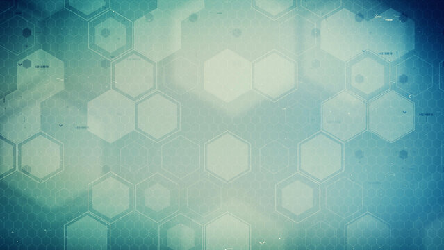 Editable Hexagon Science Background