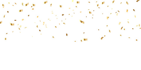 golden confetti background for festival decoration vector illustration - 775759639