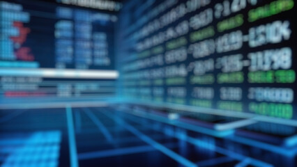 Futuristic Blue Digital Backdrop: Visualizing Big Data in an Abstract Context