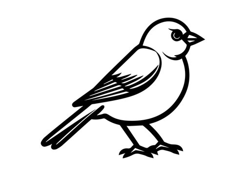 recommend clip art: finch silhouette vector illustration