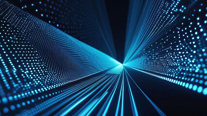 Abstract blue digital background. Big data