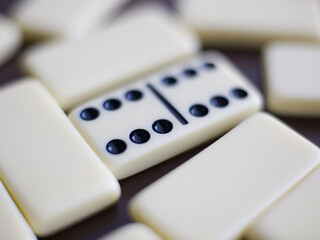 dominoes on a white background