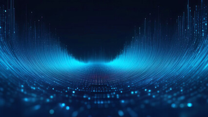 Dynamic Abstract Background in Blue: Illustrating Data Visualization on a Digital Canvas