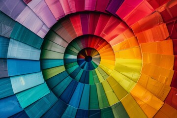 Obraz premium color wheel showcasing the spectrum of hues, essential for artists, designers, and decorators