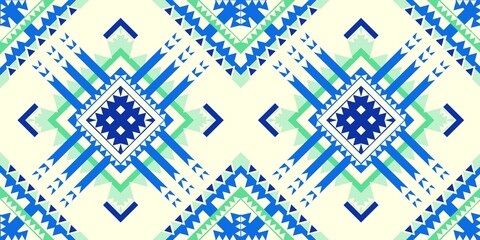 Ethnic patterns with simple shapes. Tribal and ethnic fabrics. African, American, Mexican, Indian styles. Simple geometric pattern elements are best used in web design, business textile printing.