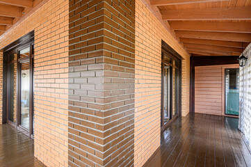 standard room interior apartment. room doors, renovation corridor lobby entrance hall
