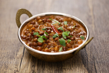 Kala chana masala, Indian-style black chickpea curry.