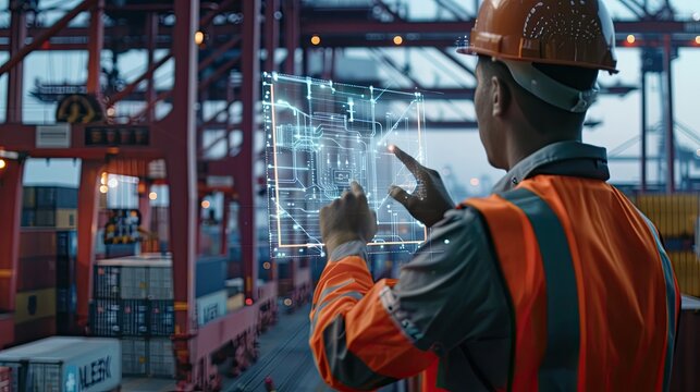 Dock Worker Utilizing Holographic Technology