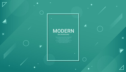 abstract modern gradient geometric shape with blank background