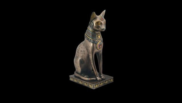 egyptian cat statuette