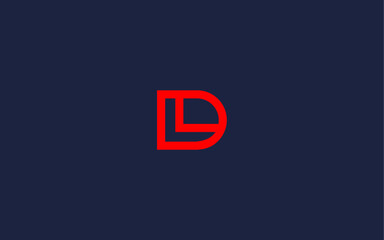 letters dl or ld logo icon design vector design template inspiration - obrazy, fototapety, plakaty