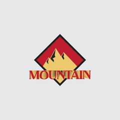 Mountain logo Illustration vector graphic of template 
