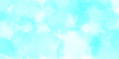 blue wall texture interior watercolor light acrylic paper cloudy and sky paint blank antique background.