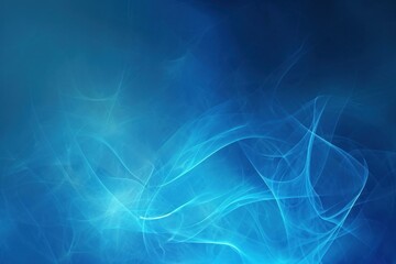 Serene Abstract blue background. Wavy curve design. Generate Ai