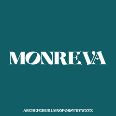 modern and elegant alphabet font vector