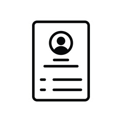 employee profile vector icon