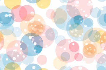 Translucent pastel bubbles overlap in a dreamy composition, perfect for creative backgrounds or whimsical designs
