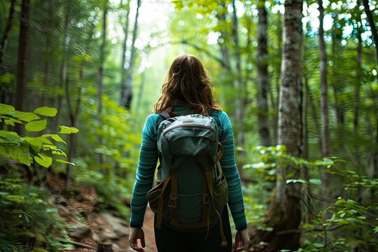 A guided nature walk focusing on the therapeutic effects of forest bathing