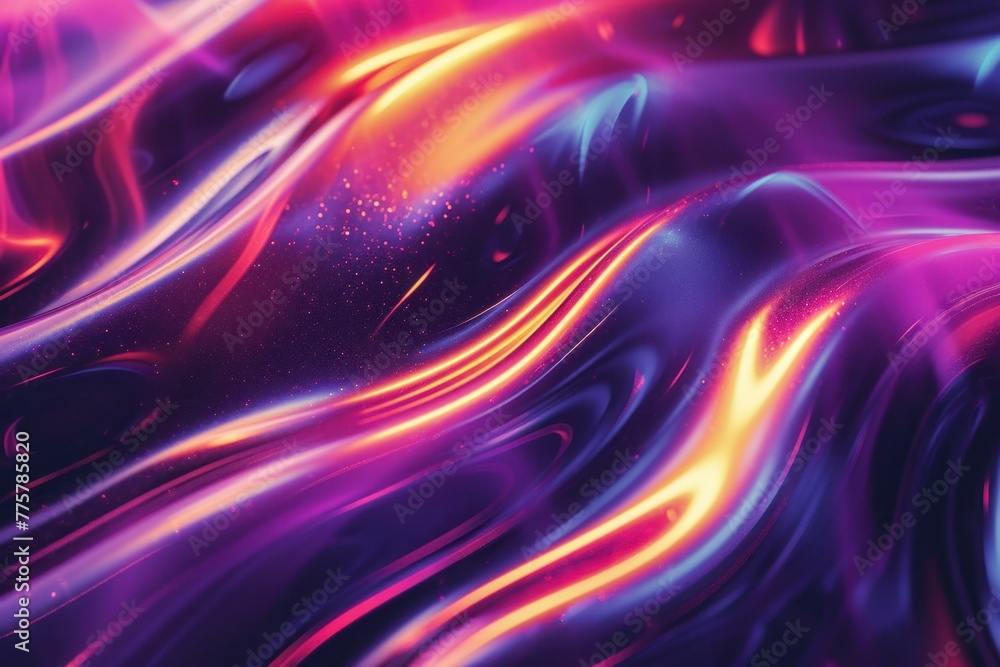 Poster surreal abstract colorful fluid. art wave. generate ai