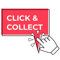 Click and collect on speech bubble