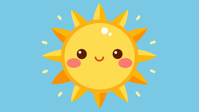 cartoon sun with a smile