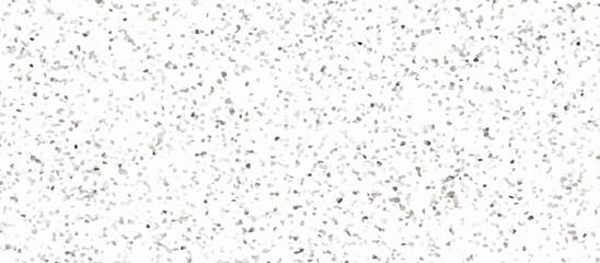 Terrazzo flooring consists of chips of marble texture. quartz surface white, black for bathroom or kitchen countertop. white paper texture background. rock stone marble backdrop textured illustration.