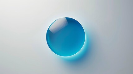 blue circle on the light background