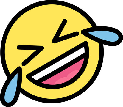 Rolling on the Floor Laughing emoji sticker, rofl