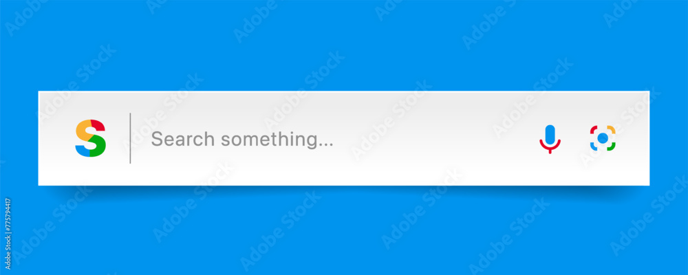 Aufkleber Search Bar with suggestions for UI UX design and web site. Search Address and navigation bar icon. Collection of search form templates for websites. Search engine web browser window template.