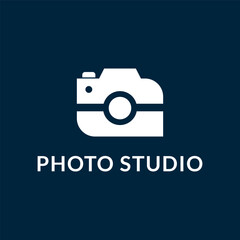 camera photography logo icon vector illustration